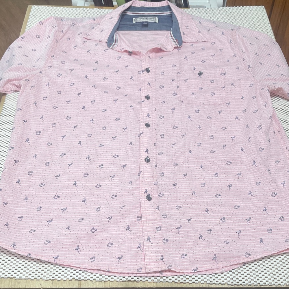 Flag & Anthem Pink Mens Shirt - Sz L